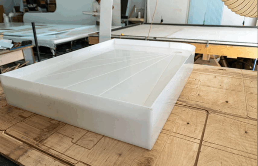 Бак для серой воды — душевой поддон скругленный